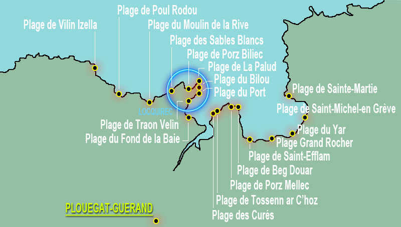 Plages du secteur